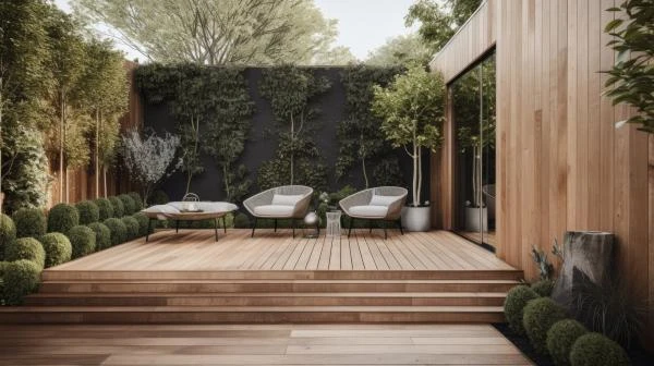 Choisir une terrasse bois et un pavage avec Prestige Paysages